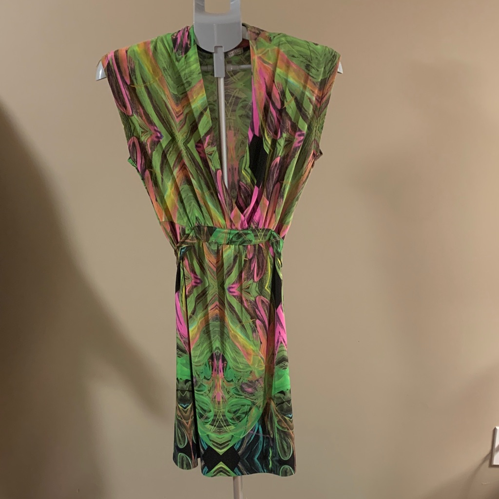 Coco & Tashi Multicolor Sleeveless Dress, Medium